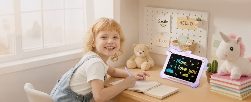 8.5 inch LCD Writing Tablet for Kids, Unicorn Toys Gifts for Girls Aged 3-5, Toddler Girl Kids Educational Travel Toy, Birthday Gift for 3 4 5 6 7 8 9 Year Old Girl (Purple) B0BG1NH1FN