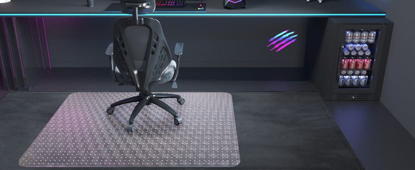 Office Chair Mat for Carpeted Floors, 48" x 30" Desk Chair Mat for Rolling Chairs on Low Pile Carpets, Easy Glide Floor Mat for Home, Gaming