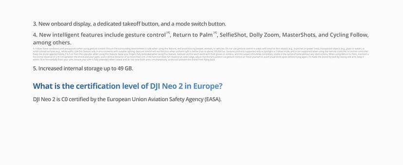 DJI Neo 2 (Drone Only), Lightweight & Foldable 4K Drone With Camera, Palm Takeoff & Landing, Gesture Control, ActiveTrack, Omnidirectional Obstacle Sensing