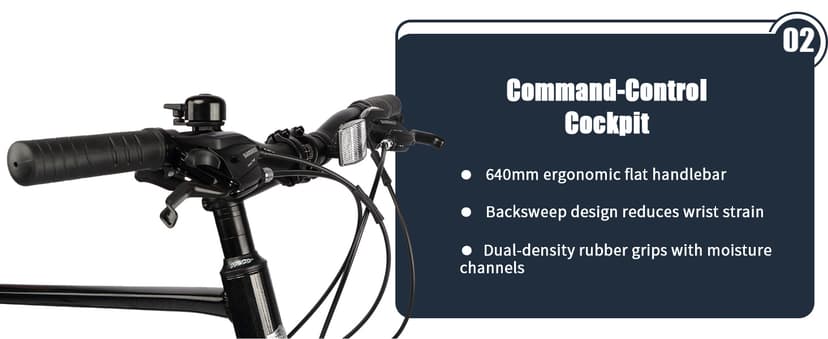 AVASTA Jupiter 700C Road Adult Step-Over Hybrid Cycling Bike Bicycle, Aluminum Frame, 21-Speed, Dual Disc Brakes, Multpile Colors for Men Woman Male Female