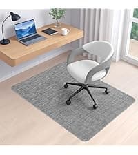 Office Chair Mat for Carpets, Clear Computer Desk Chair Mat for Low Carpeted Floors, Thick and Sturdy Carpet Protector, Easy Glide and Flat Without Curling (30" x 48" Rectangle)
