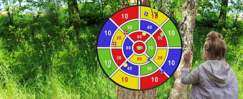 BooTaa 29" Large Dart Board for Kids, Kids Dart Board with Sticky Balls, Boys Toys, Indoor/Sport Outdoor Fun Party Play Game Toys, Birthday Gifts for 3 4 5 6 7 8 9 10 11 12 Year Old Boys Girls