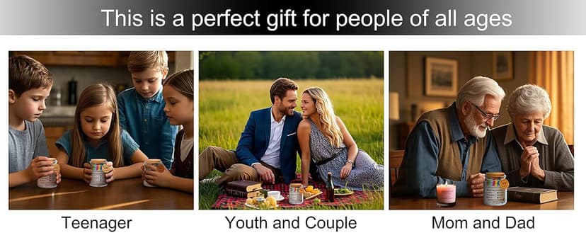 Bible Verse Jar, Read Me When Bible Verses Jar for Emotions and Feelings, Christian Gifts for Women, Men, Birthday Gifts for Mom,Graduation Gift for Her, Prayer Cards Comes With A 48-inch Ribbon Bow