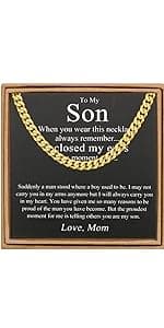 JoycuFF Mens Cuban Link Chain Necklace for Boyfriend Gold Silver Stainless Steel 6MM 10MM Hip Hop Anniversary Birthday Christmas Jewelry for Men