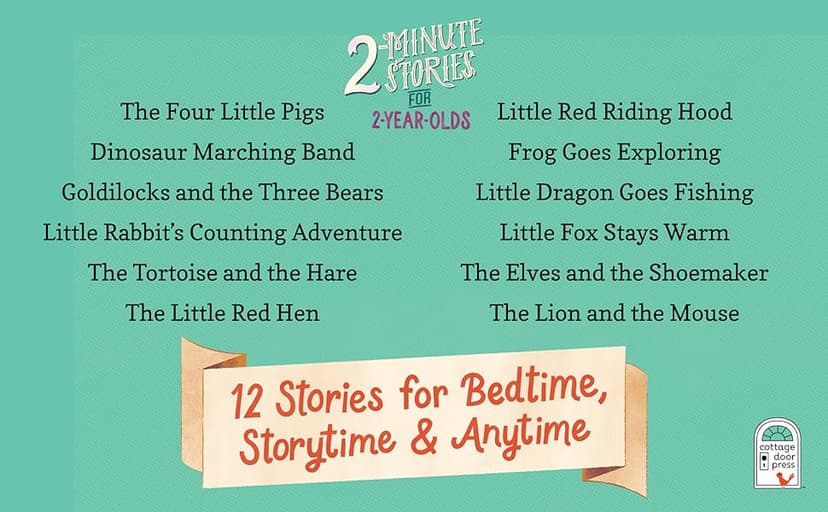 2-Minute Stories for 2-Year-Olds - Read-Aloud Treasury, Ages 2-5 164638640X