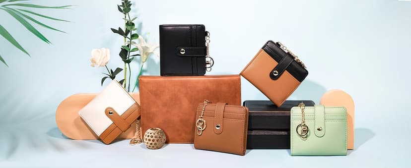 Jogjam Black Cat Floral Rfid Women Wallet, Small Slim Thin Credit Card Wallet, PU Leather Bifold Cash Zipper Coin Pocket ID Window for Female Ladies Teen Girls Girly