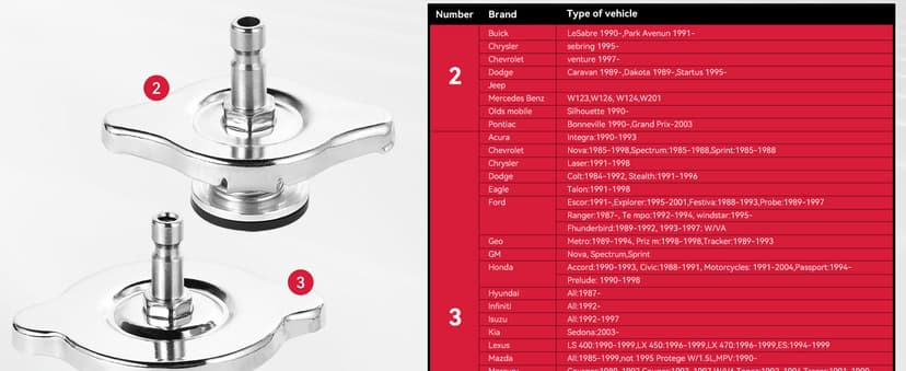 30PCS Radiator Pressure Tester Kit, Coolant Pressure Tester and Vacuum Refill Kit for Automotive Cooling System Water Tank Leakage Detection