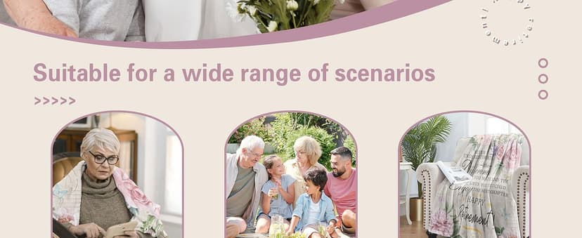 Retirement Gift for Woman, Retirement Blanket for Women/Men, Farewell Gifts for Coworkers, Going Away Goodbye Merch for Mom Grandma Throws Blankets 60"x50"