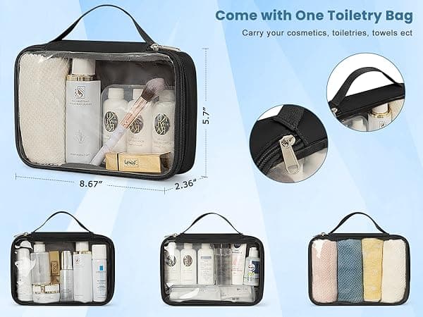 Sinaliy Travel Backpack for Men Women, Personal Item Travel Bag with Multi-Pockets, Airline Approved Carry on Backpack Fits 16inch Laptop, Waterproof Casual Backpack for College,Travel, Work