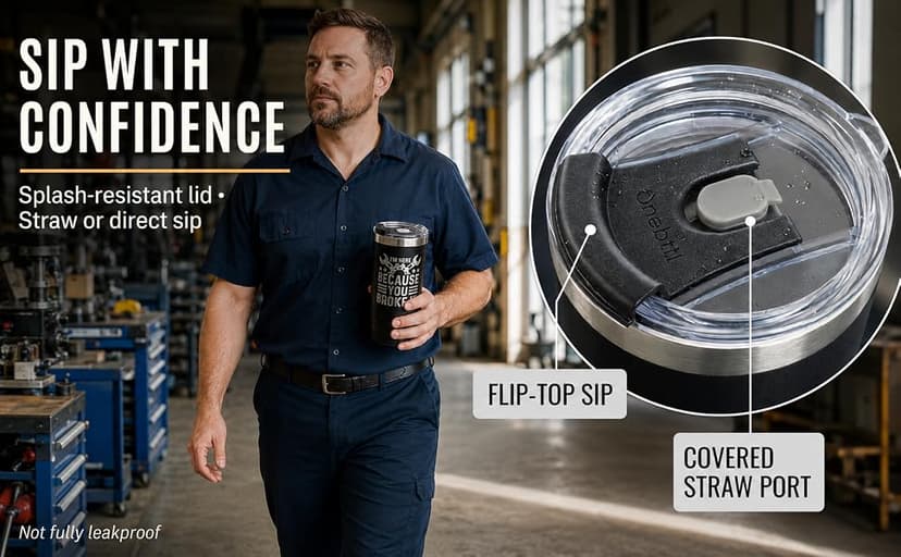 Maintenance man gift with a funny laser-engraved 20oz tumbler, hot/cold insulation, splash-proof lid, and gift-ready box Onebttl Maintenance Man Gifts for Men, 20oz Stainless Steel Coffee Tumbler B0C6XBJ6T8