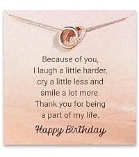 STORYJEWELLERY Birthday Gifts for Women, Gifts for Sister Mom Daughter and Friend, 30th 40th 50th 60th Birthday Gifts for Women, Wave Bracelet for Sister Mom and Daughter, Retirement Gift for Woman