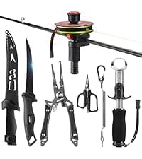 Piscifun Fishing Backpack with Rod Holder, Lightweight Sling Bag Storge Gear and Equipment