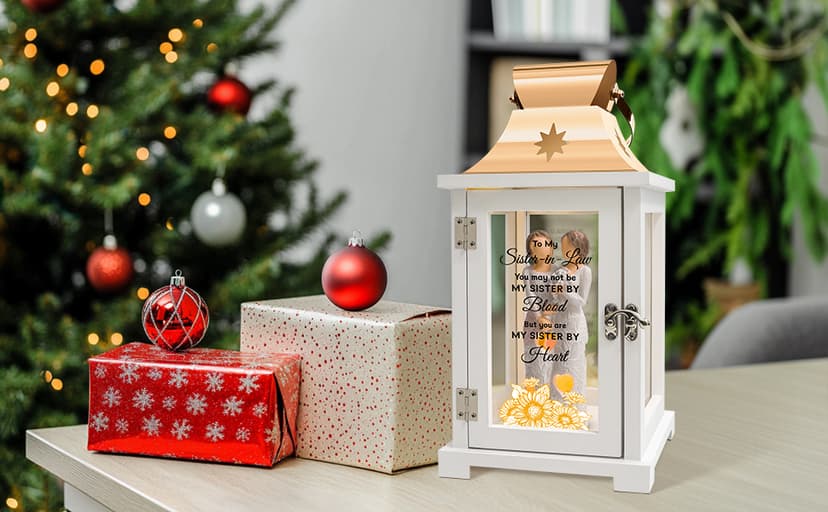 Sister in Law Gifts, Gifts for Sister in Law Birthday Christmas Mother's Day Wedding Gifts Lantern