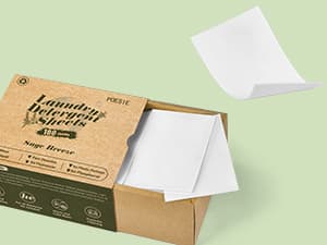 Poesie Laundry Detergent Sheet Sage Breeze Scent 160 Count Washer Sheets Detergent for Travel RV Trip Camping Home Dorm