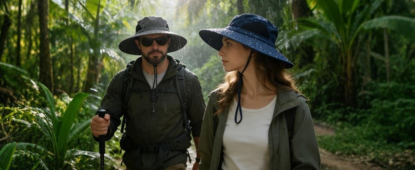 EINSKEY Wide Brim Sun Hat, UPF 50+ UV Protection Waterproof Packable Bucket Hat for Men & Women, Fishing Hiking Beach Garden