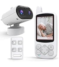 CallToU 2-Way Talk Baby Monitors for Elderly with Call Button Room Monitors for Elderly Monitor with Camera and Audio Night Vision Video Monitor for Elderly Seniors Dementia Patients No WiFi