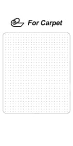 Office Chair Mat for Low Pile Carpet, 30" x 48" Transparent Office Desk Chair Mat for Carpeted Floors, Studded Carpet Floors Protector Mat for Home & Offices