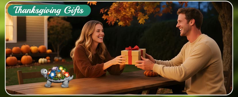 Linkax Birthday Gifts for Women Mom Grandma, Turtle Statue Solar Lights Outdoor Garden Decor for Outside Yard Patio Porch Fall Home, Gardening House Warming Gifts New Home, Grandparents Day Presents