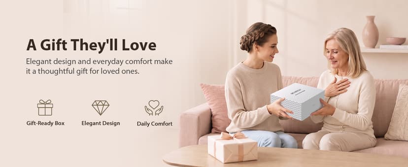 CINCOM Hand Massager - Cordless Hand Massager with Heat and Compression for Arthritis and Carpal Tunnel, Gifts for Women(White)