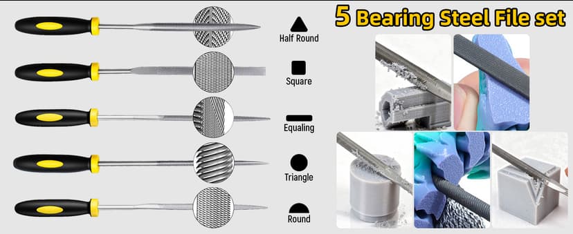 51Pcs 3D Printer Tools Kit,3D Printer Accessories for All FDM/SLA Printers Includes Nozzle Cleaning Tools,deburring Tool,Removal Scrapers,Files,Brushes,Knife,Complete Starter Kit with Storage Case