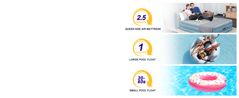 Electric Air Pump for Inflatables,Portable Quick-Fill Air Pump with 3 Nozzles,110-120V, Inflator & Deflator Pumps for Outdoor Camping, Air Mattress Beds,Boats,Inflatable Cushion,Couch,Pool Floats