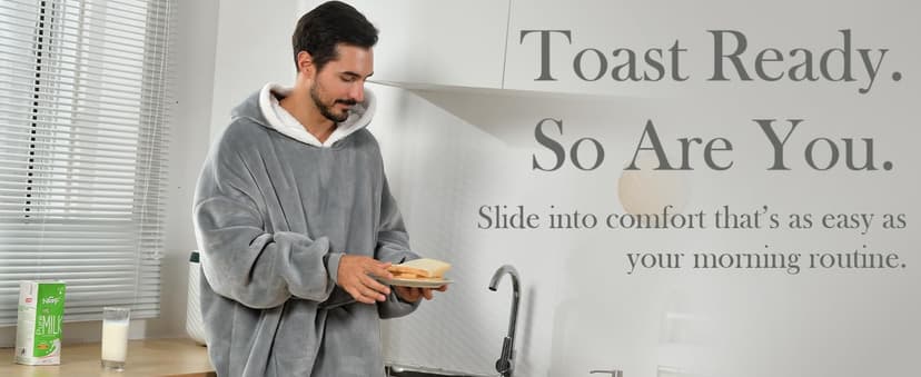 Krifey Wearable Blanket Hoodie, Oversized Sherpa Hooded as Birthday Gifts Christmas Gifts for Mom Women Girlfriend Men, Cozy Sweatshirt with Giant Pocket