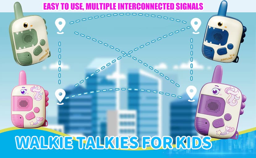 Walkie Talkies Toys for Girls:Unicorn Toys 2 Pack Birthday Gifts for 3 4 5-7 8 Year Old Girls Toy for 4 5 6 7 8-10 Year Old Camping Outdoor Game,Christmas Stocking Stuffers for Girls Kids B0D8QG23HQ