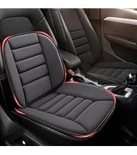 MYFAMIREA Car Seat Cushion Pad 1.2" Thick Comfort Seat Protector for Car Driver Seat Office Chair Home Use Memory Foam Seat Cushion with Non Slip Bottom, 20'' x 18.5'', Black