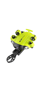 FIFISH QYSEA V6 Expert M200A Underwater Drone with Robotic Arm, AI Vision Lock Portable ROV with Q-Interface, Underwater Robot with Industrial Case, 6 Hours Working Time, 4K Camera, 660ft Dive