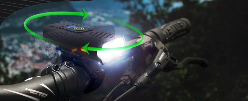 Victoper Bike Light, High Lumens Super Bright Bicycle Lite, 6 Modes USB Rechargeable Bike Headlight Set, Waterproof Safety Bike Frontlight for Road, Mountain, Night Riding B0B4JCX6YN