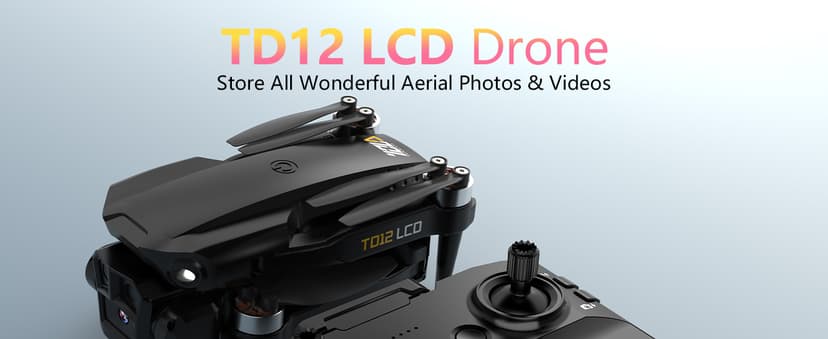 Drone with Camera for Adults 4K LCD Screen RC FPV Drone with Brushless Motor Live Video UHD, Drones for Adult Foldable Mini Quadcopter for Beginner 360° Flips, Support 32G SD Card MAX Under 250g Gifts