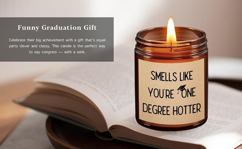 Graduation Gifts for Her/Him High School Seniors Class Of 2025 Nursing Grad Masters Degree 8th Grade College Graduation Gifts for Women Funny Congratulations Gift Candle for Sister Son Daughter Friend
