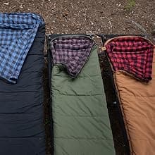 TETON Sports Deer Hunter Sleeping Bag, Warm and Comfortable Camping Sleeping Bag, Teton Tough Canvas Shell for Camping, Hunting, and Cold Weather