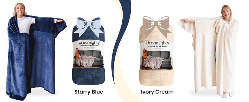 Wearable Blankets for Women, Adult Wearable Blanket Men, Girlfriend Gifts for Women Dorm Room Essentials for Her