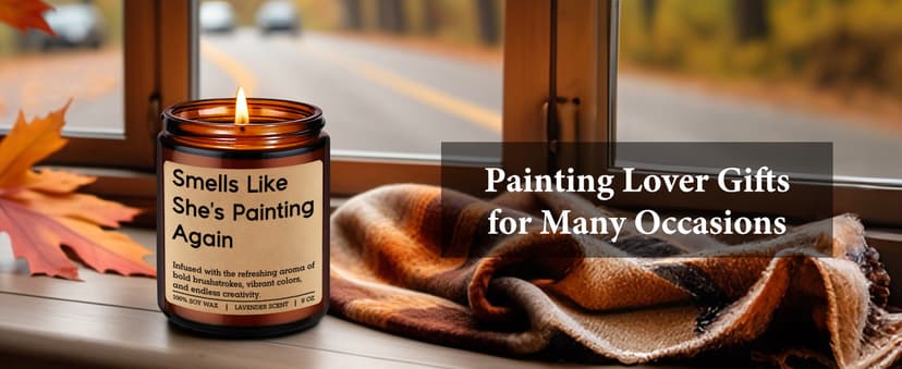 Funny Appreciation, Christmas, Birthday Gifts for Artists, Art Teacher Women, Watercolor Artists, Art Lovers, Painting Lovers LEADO Candle - Gifts for Artists Women, Painters, Artist Gifts for Women B0FNWBCXDL