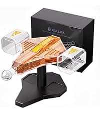 Birthday Gifts for Men Dad, Kollea Gun Whiskey Decanter Set with Shot Glass, Cool Anniversary Christmas Gifts Ideas for Him Husband Brother, Funny Military Retirement Present, Home Bar Drinking Party