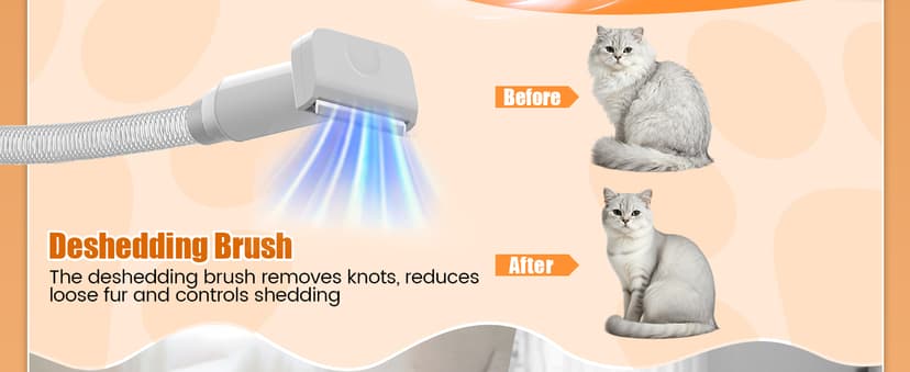 AIRROBO Dog Grooming Vacuum and Kit with Clipper Nail Trimmer Grinder, 12000Pa Pet Vacuum for Shedding Grooming, 2L Large Capacity Dog Hair Vacuum with 8 Pet Grooming Tools, PG100 Plus