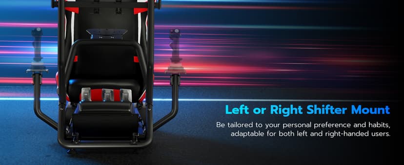 ARES WING Racing Simulator Cockpit with Monitor Mount and Seat, Formula and GT Sim Racing Cockpit Compatible with Fanatec, Thrustmaster, Logitech, Moza Racing Games on PS5, PS4, Xbox and PC