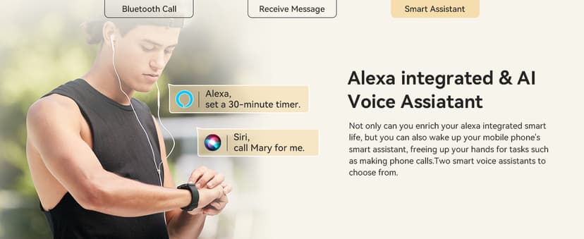 Smart Watch for Women Men, Smartwatch for iPhone & Android Bluetooth (Answer/Call) Built-in Alexa, 1.91" HD Fitness Tracker with 105+ Sport Modes, IP68 Waterproof, Sleep/Heart Rate/SpO2/Stress Monitor