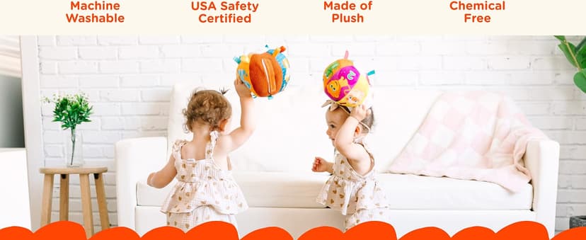 Move2Play, Interactive Baby Ball with 30+ Sounds & Songs | Toys for 1 Year Old Boys & Girls | Baby Toys 6-12+ Months | Musical Crawling Ball for Toddlers 1-3 | 1st Birthday Gift B086XK4PL7