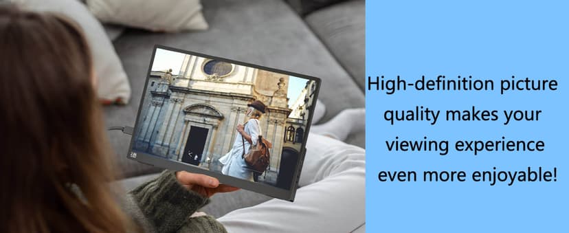 Viyivwine Portable Monitor Touchscreen 15.6" 2.8K Laptop Screen Extender 2880x1620,100Hz,100%sRGB,w/45° Adjustable Stand,mini HDMI USB-C Computer Display for Laptop PC Phone Mac