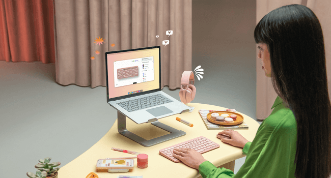 Logitech Pebble Keys 2 K380s, Multi-Device Bluetooth Wireless Keyboard with Customizable Shortcuts, Slim and Portable, Easy-Switch for Windows, macOS, iPadOS, Android, Chrome OS - Tonal Graphite