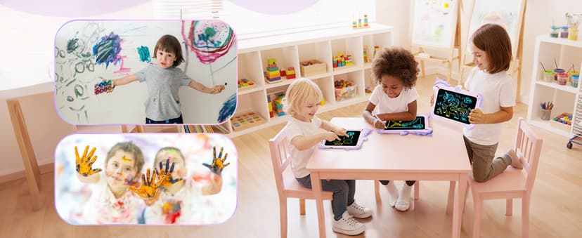 8.5 inch LCD Writing Tablet for Kids, Unicorn Toys Gifts for Girls Aged 3-5, Toddler Girl Kids Educational Travel Toy, Birthday Gift for 3 4 5 6 7 8 9 Year Old Girl (Purple) B0BG1NH1FN