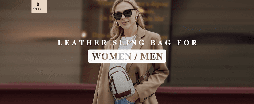 CLUCI Crossbody Bags for Women Men,Leather Sling Bag Cross Body Backpack for Woman Gifts for Women Birthday Unique