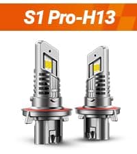 SEALIGHT 9006 Bulbs, 40000LM 6500K Fog Bulbs 1:1 Mini Size with Cooling Fan, HB4 for Powersports ATV/UTV, 3 Mins Plug-N-Play, Pack of 2