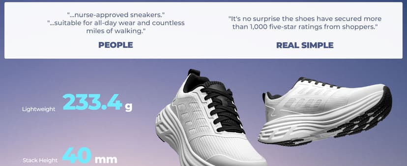 NORTIV 8 Women's Walking Shoes Cushion Running Tennis Shoes ActiveFloat Non-Slip Comfortable Breathable Workout Gym Sports Athletic Fashion Sneakers