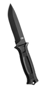 Gerber Gear Ultimate Survival Knife, Fixed Blade Knife with Combo Edge, includes Fire Starter Edge and Ferro Rod, Whistle, Sheath with Integrated Sharpener - Bushcraft, Hunting and Camping Tool