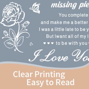 Gifts for Girlfriend, Birthday Anniversary Cute Presents for Women GF, I love you Romantic Gift Paperweights 3.9" x 3.9" Acrylic Heart Plaque, Christmas Gift for Her