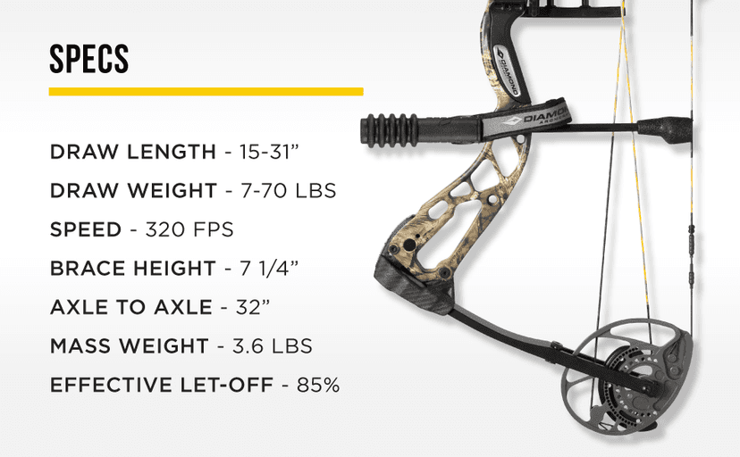 Diamond Archery Edge 320 70lbs Compound Bow