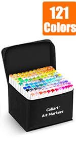Caliart 176PCS Art Supplies Sketching Kit with 100 Sheets 3-Color Sketch Book, Graphite Colored Charcoal Watercolor & Metallic Pencils, School Supplies Gifts for Artists Adults Teens Girls Boys Kids